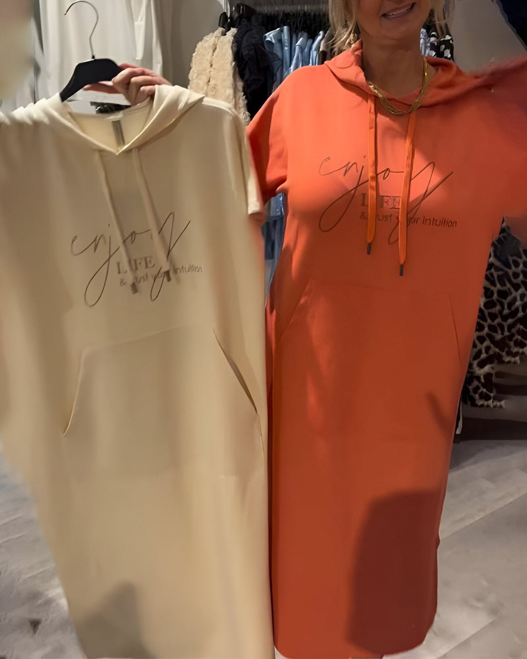 CECILE™ | Casual hoodie jurk