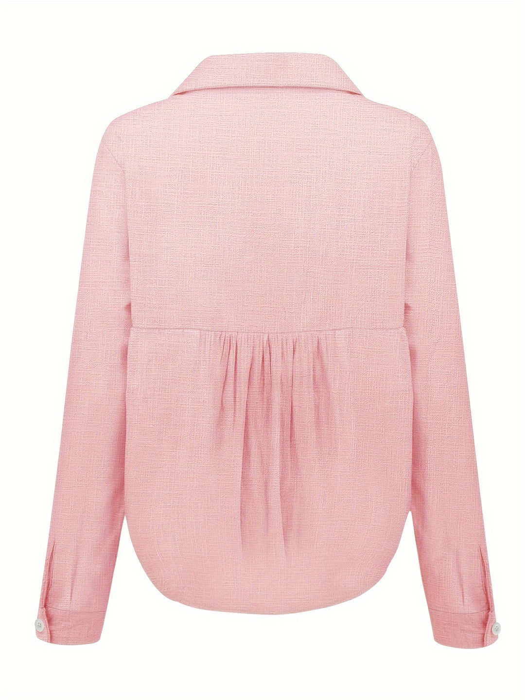 Losse Linnen Blouse met Lange Mouwen