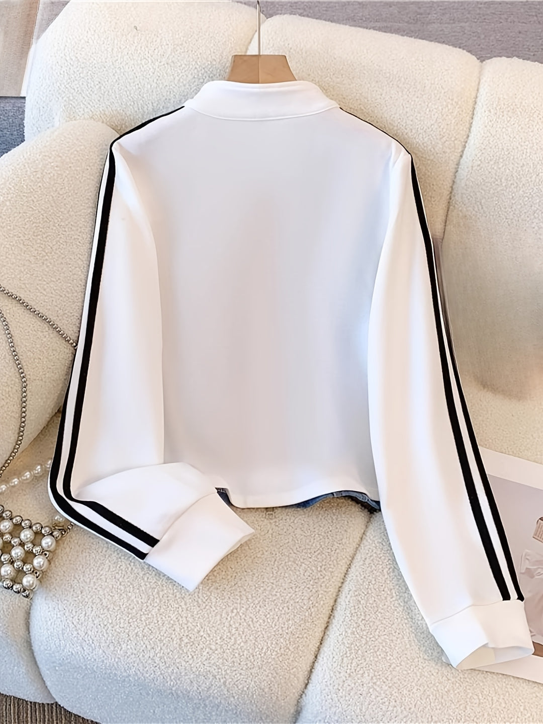 Tweedelige Denim Patchwork Set voor Herfst/Winter