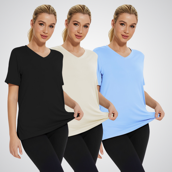 SELENA™ - Casual Loose Fit T-shirt (Pakket van 3)