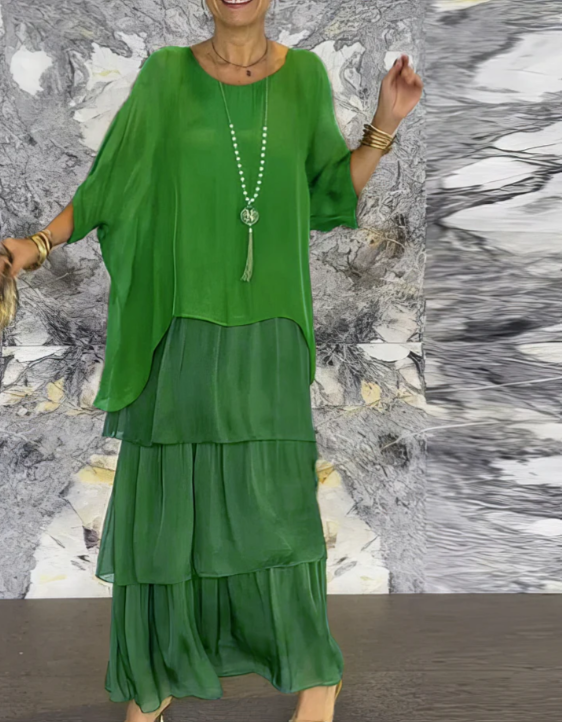 Caroline | Elegante Vloeiende Maxi-jurk