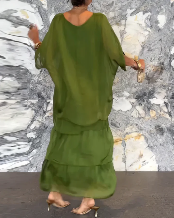 Caroline | Elegante Vloeiende Maxi-jurk