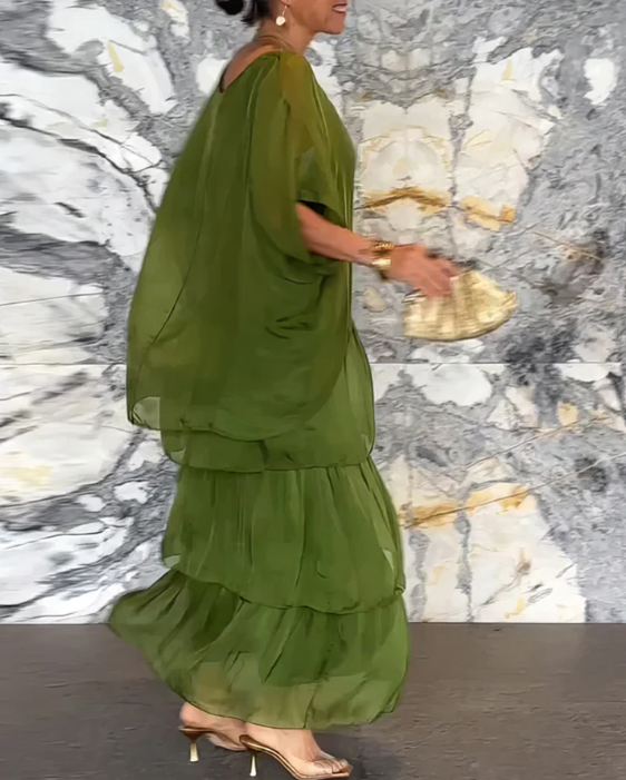 Caroline | Elegante Vloeiende Maxi-jurk