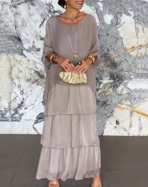 Caroline | Elegante Vloeiende Maxi-jurk